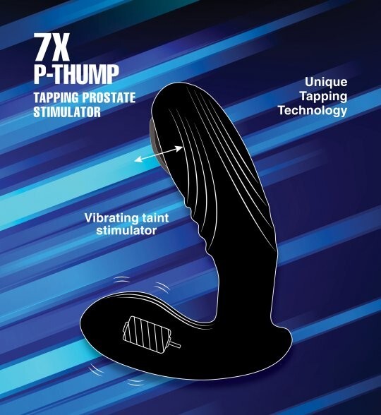 7X P-Thump Tapping Prostate Stimulator Anal Ass Butt Play W Remote Rechargeable gallery