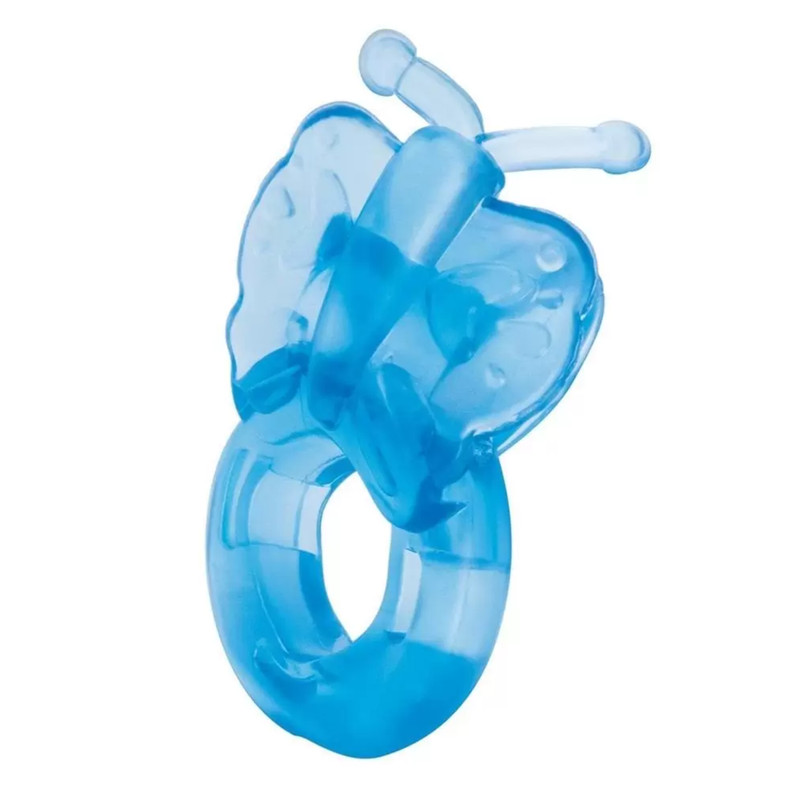 Rechargeable Bullet Butterfly Duo Cock Ring Multi-Speed Penis Sex Vibrator gallery