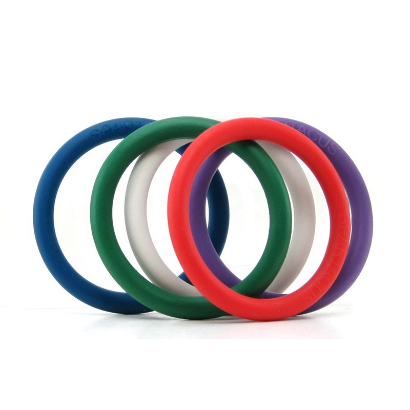 5 Pack Rubber 1.25&Prime; C-Rings – Male Penis Erection Enhancer Cock Ring Enhancement