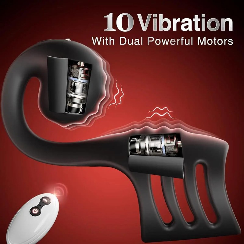 Vibrating Silicone Ring Massager Set for Couples 6 Piece Rechargeable Kit gallery
