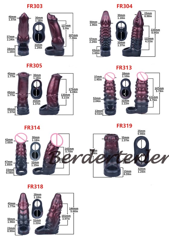 Fantasy Dragon Penis Sleeve Cock Enlargement & Extension Silicone Dildo Sheath gallery