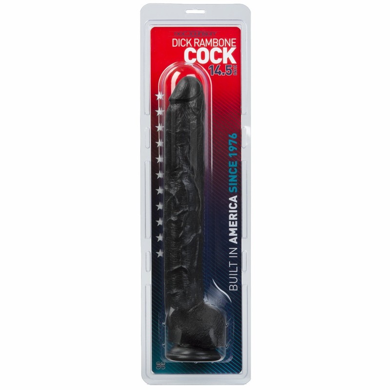 Doc Johnson&rsquo;s Novelties Dick Rambone Realistic Cock Black, New