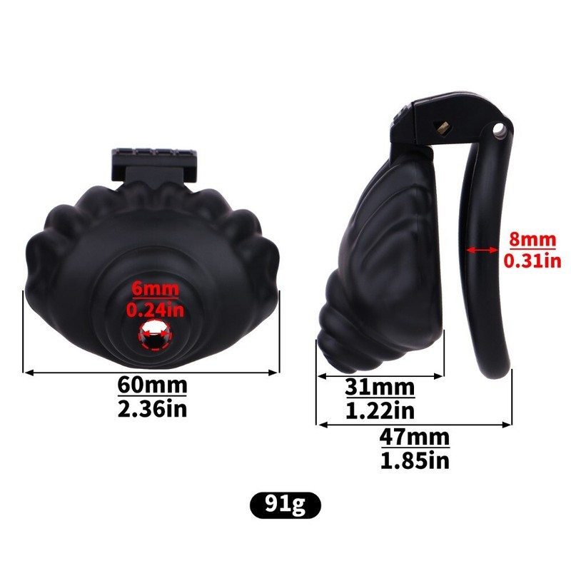 Resin Male Chastity Cage Lock Urethral Cock Rings with Belt BDSM Sex Toy for Men