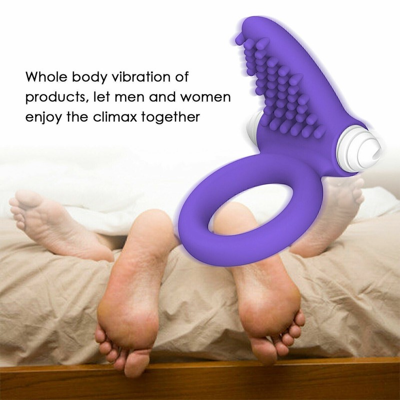 Anneau de Pénis Vibrant Durcit Retarde Éjaculation Cockring Sextoy Pénien Homme gallery