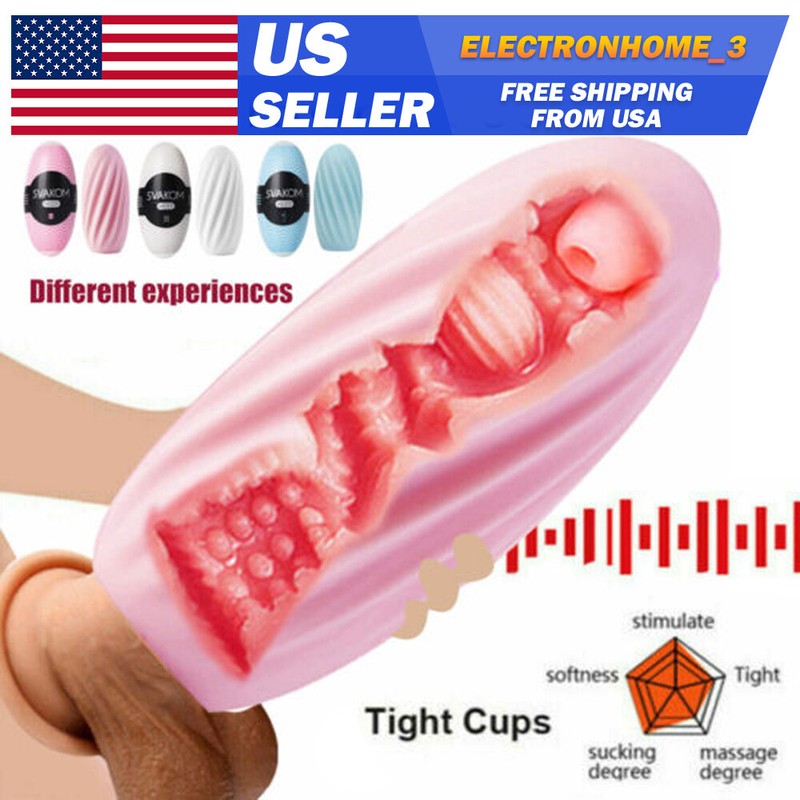 1pc Realistic Male Masturbator Pocket-Pussy Egg Stroker for Men Sleeve-Sex Toy
