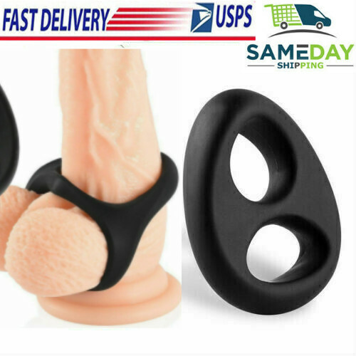 BLACK SEX RING FOR MEN HUGE ENLARGER PENIS-LONG PLEASURE LAST LONGER