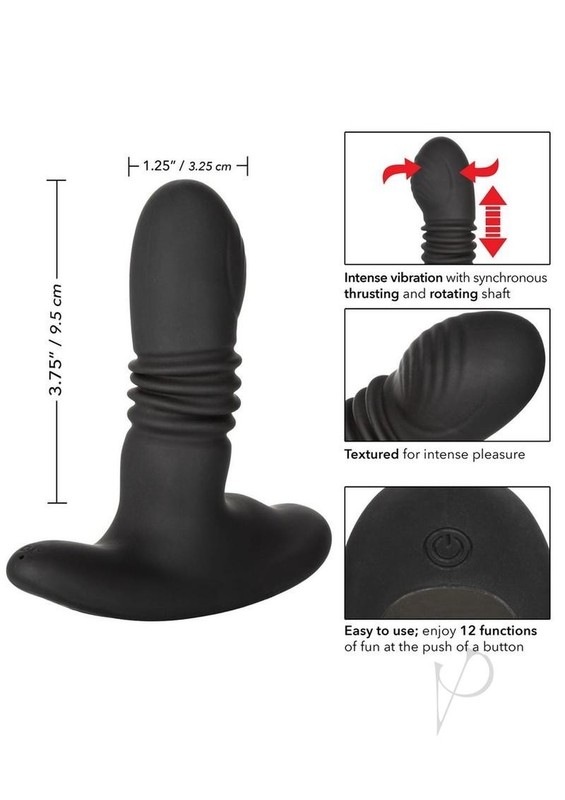 Eclipse Thrusting Rotator Probe Silicone Rechargeable Vibrating Butt Plug gallery