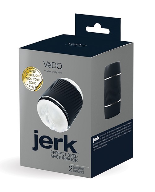 VeDO Jerk Masturbation Sleeve Stroker Masturbator -Black/Clear