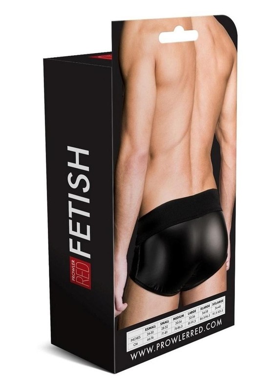 Prowler RED Wetlook Brief - Large - Black gallery