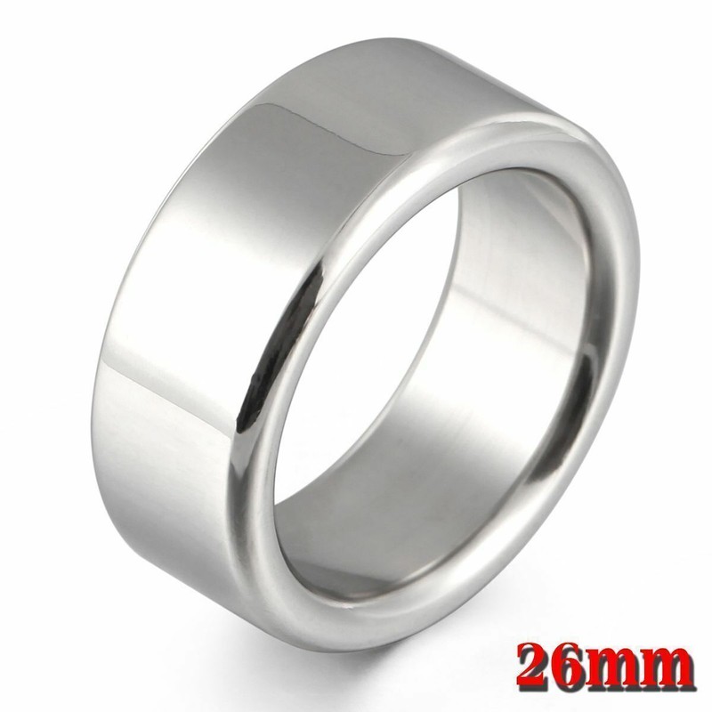 Men Small Flat Glans Cock Rings Stainless Steel Penis Rings Delay Ejaculation
