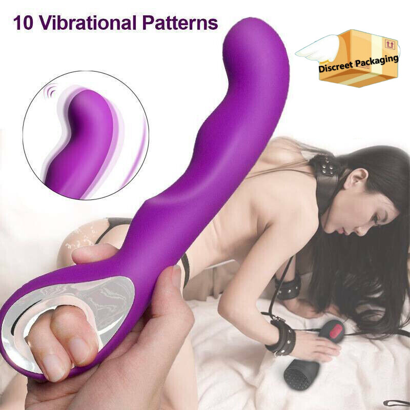 10 Modes Vibrator G-Spot Multispeed Massager Dildo with Handle Adult Sex Toys US gallery