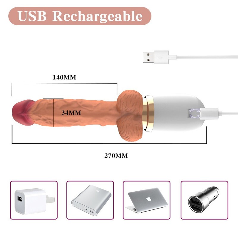 Automatic Thrusting Dildo Sex Machine for Women Hands-Free Sex Toys Heating US gallery