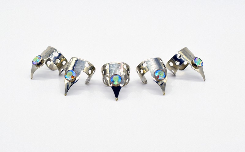 Set of 5 Rhinestone Erotic Scratching Fetish Claws by Axovus