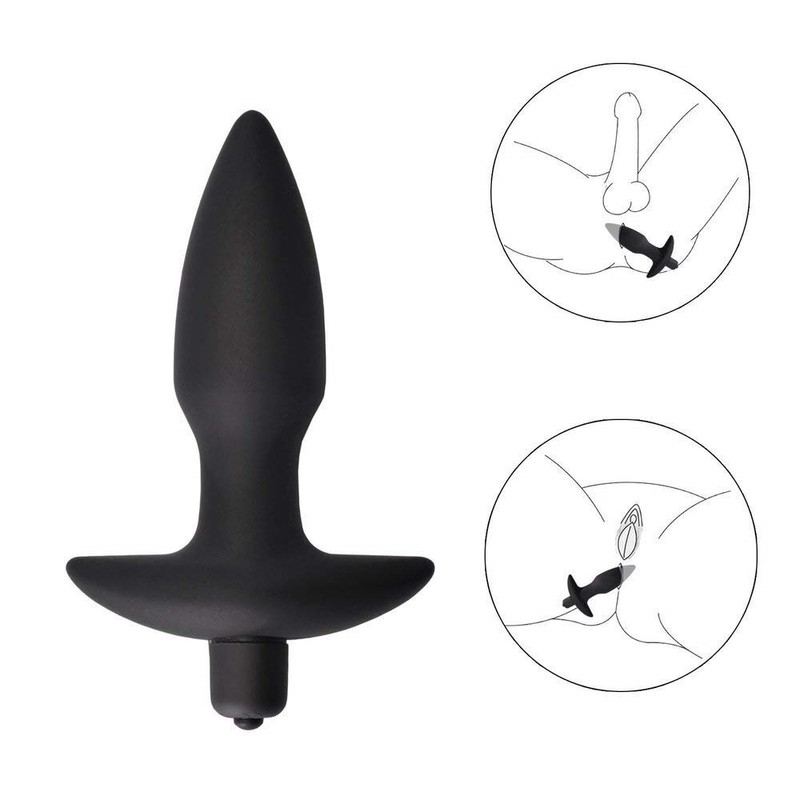 8x Speed Vibrating Silicone Anal Butt Plug Dildo Vibe Vibrator Anal Sex Toys gallery