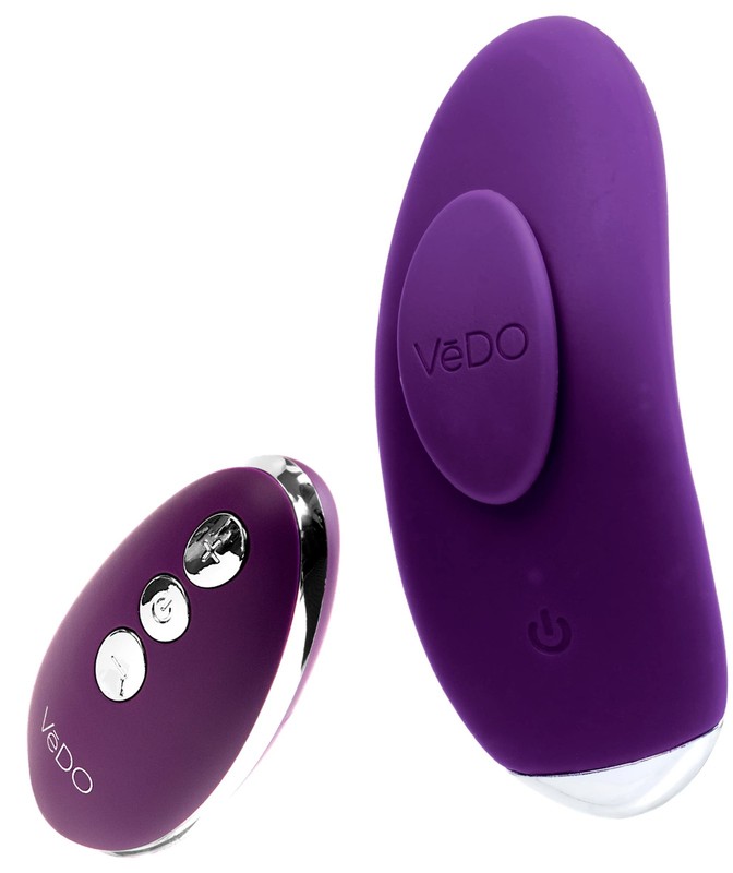 VeDO Niki Rechargeable Clitoral Panty Vibrator with Rechargeable Remote Purple