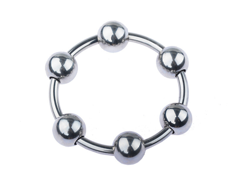 Rolling Ball Stainless Steel Glans Penis Head Cock Ring Increase Orgasm Sex Toys gallery