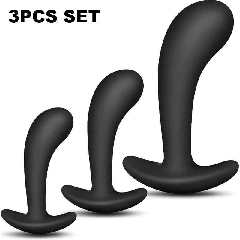3 size Adult Sex Toys Anal Butt Plug Trainer Kit Prostate Massage for Men Women