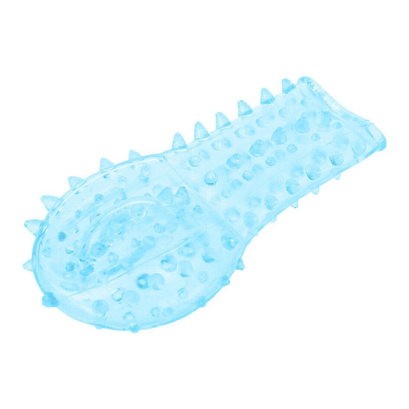 Spike Ball Finger Condom Crystal Special Soft Silicone Sleeve Stimulator Tool