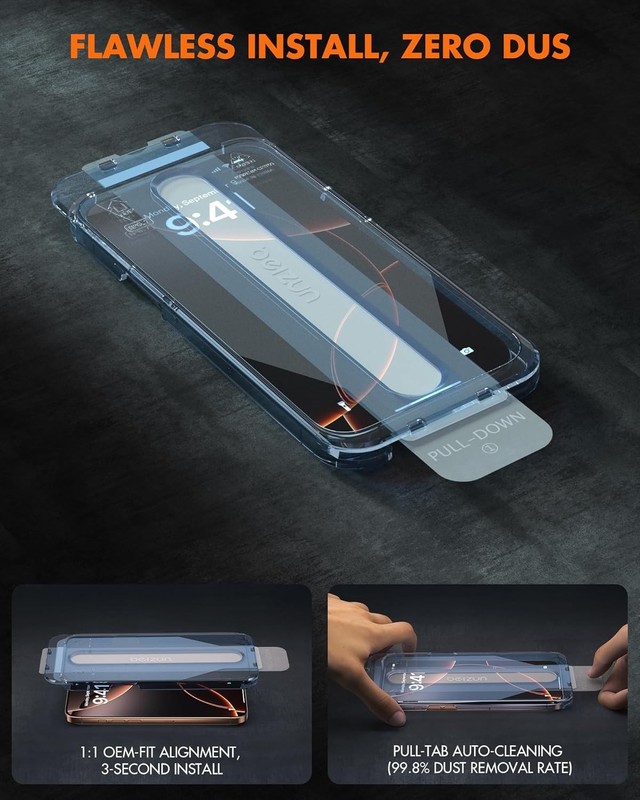 Full Coverage Tempered Glass Screen Protector for iPhone 12 Pro Max 6.7 Inch gallery
