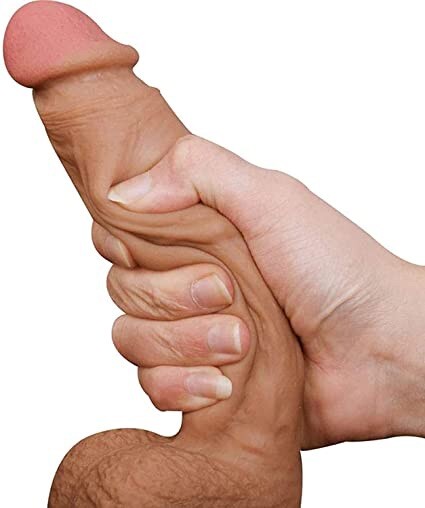8 inch Big Realistic Dildo Dong Penis Cock Veined Suction Cup Sex Toys For Adult