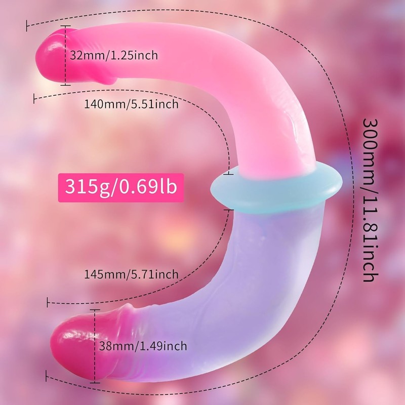 High Quality Silicone Double Ended Dildo 12 Inch Flexible Adult Toy for Pleasure gallery