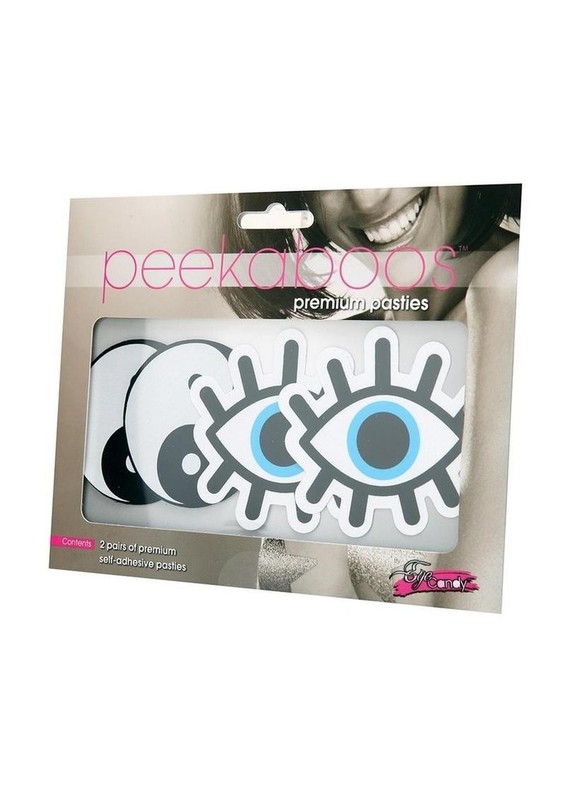 Peekaboo Yin and Yang Pasties – White/Blue