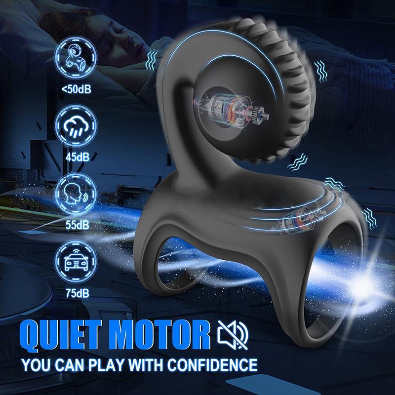 Rechargeable Snail Vibrating Penis Cock Ring Erection Enhancer Massage Couples gallery