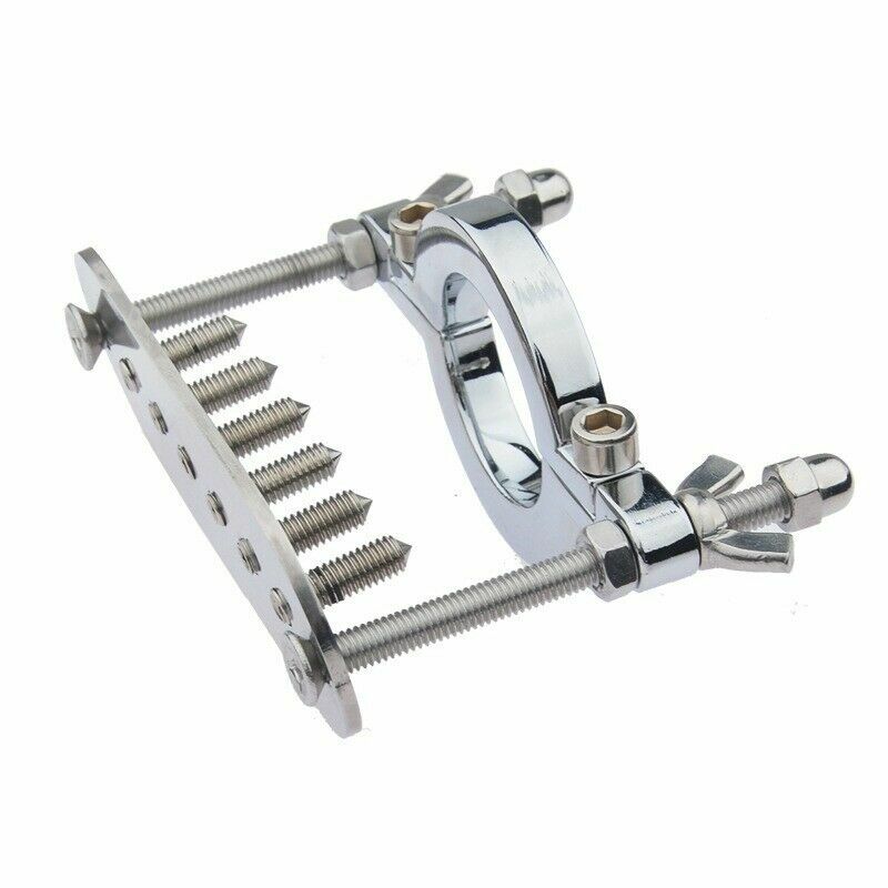 Stainless Steel Spiked CBT Ball Stretcher Testicle Crusher Pulling Down Scrotum gallery