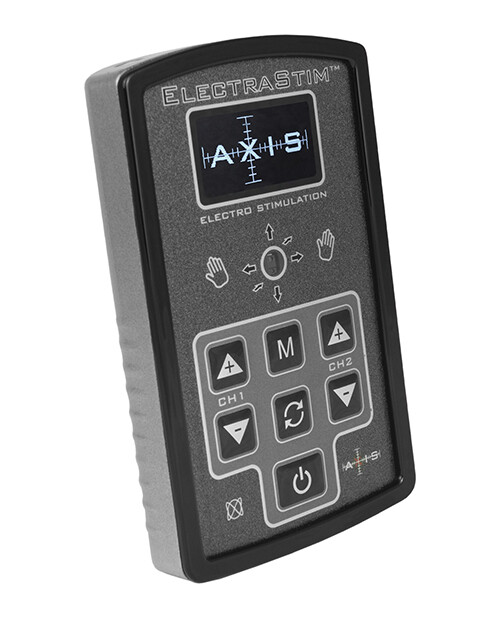 ELECTRASTIM AXIS EM200 DUAL OUTPUT ELECTRO SEX STIMULATOR BRUSHED STEEL