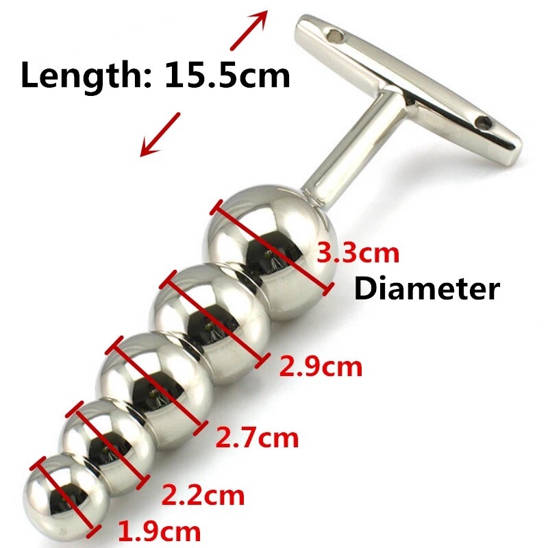 Anal Beads Dildo Stainless Steel Metal Ball Sex Toys for Women Couples Butt Plug gallery