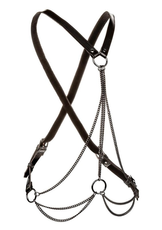 Euphoria Collection Multi Chain Harness - Plus Size - Black gallery