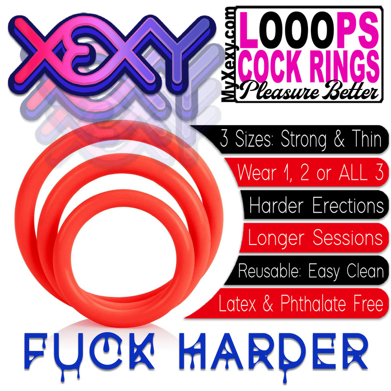 Premium 3pcs Cock Ring Penis Rings Enhancer Erectile Sex Toy Mens Enlarger!