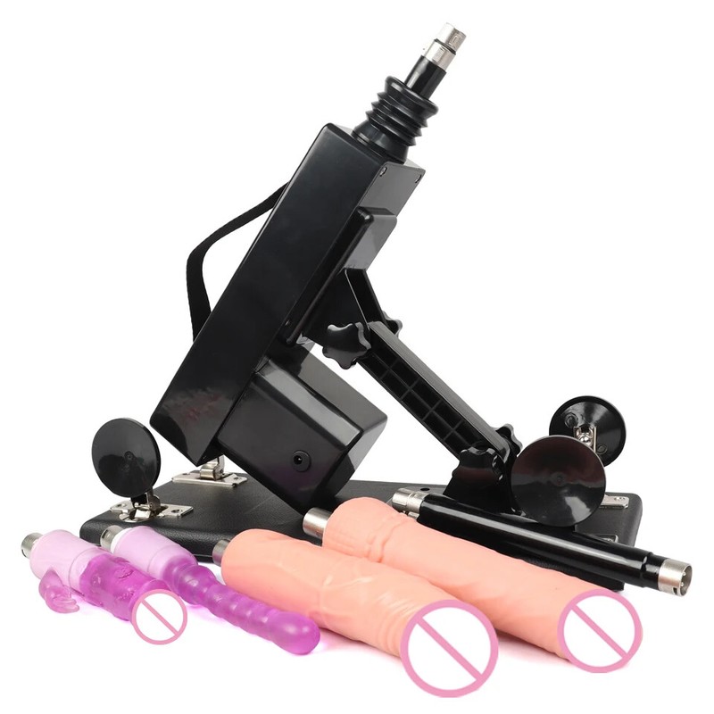 A2 New Sex Machine Masturbator With 7 Nozzles Dildos Love Retractable Machines