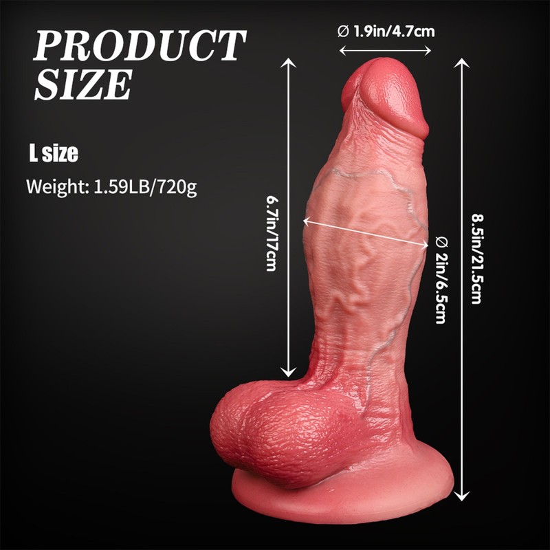 Dildo 22CM Realistic Lifelike Big Real Dong Suction Cup for Women Use Lubricant gallery