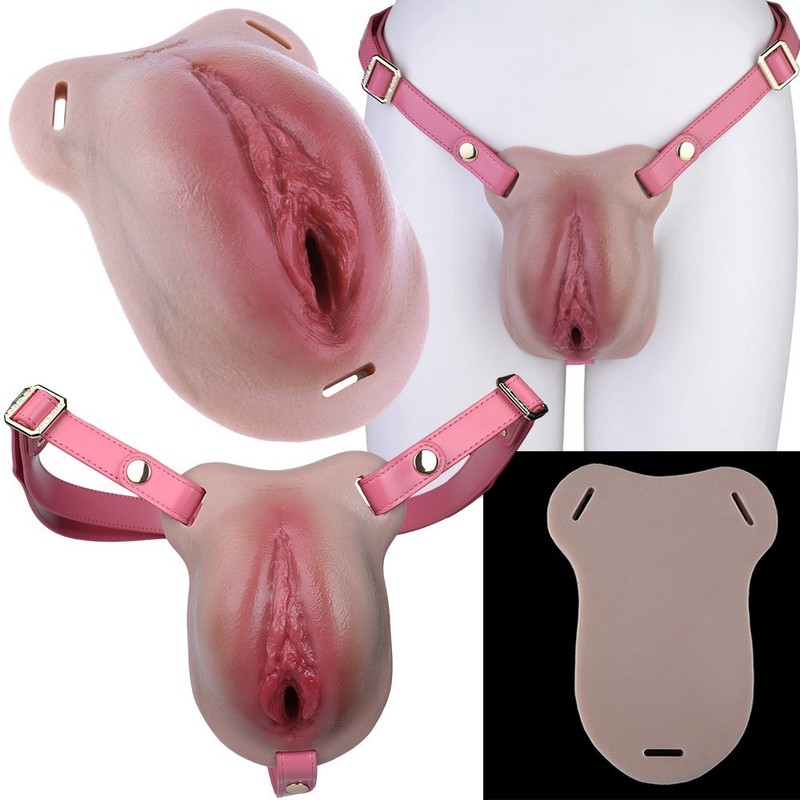 Realistic Silicone Fake Vagina Body Shaper forPad Transgender Cosplay Daily Wear