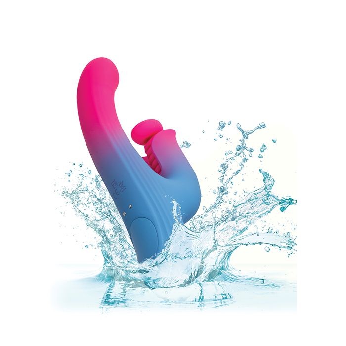Elation Thrusting Dual Vibrator - Blue/Pink gallery