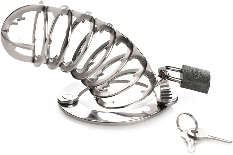 Master Series Spiked Chastity Cage, BDSM Bondage Restraint & Sex Accessories - gallery