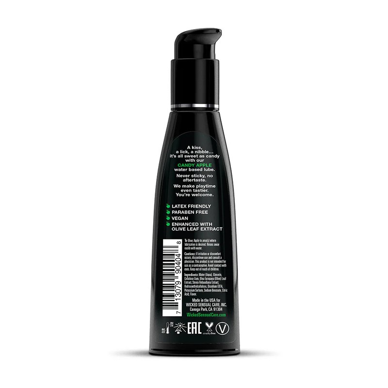 Wicked Aqua Candy Apple Water-Based Lubricant 4 oz. gallery