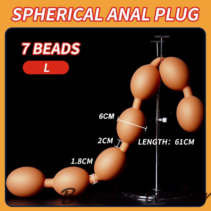 3-10cm Huge Anal Beads Big Egg Butt Plug Silicone Soft Anal Balls Dildos Sex Toy gallery