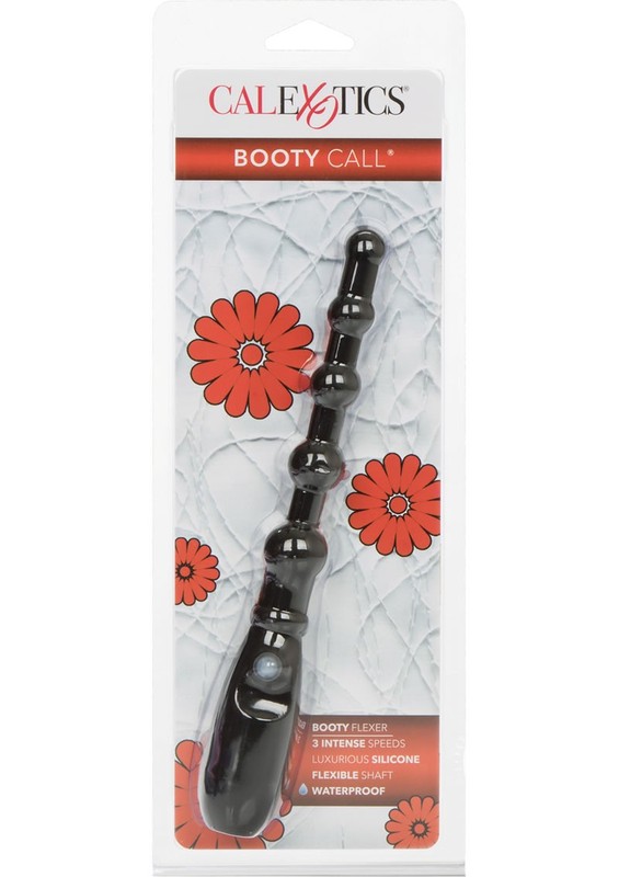 Booty Call Booty Flexer Silicone Beaded Butt Plug – Black