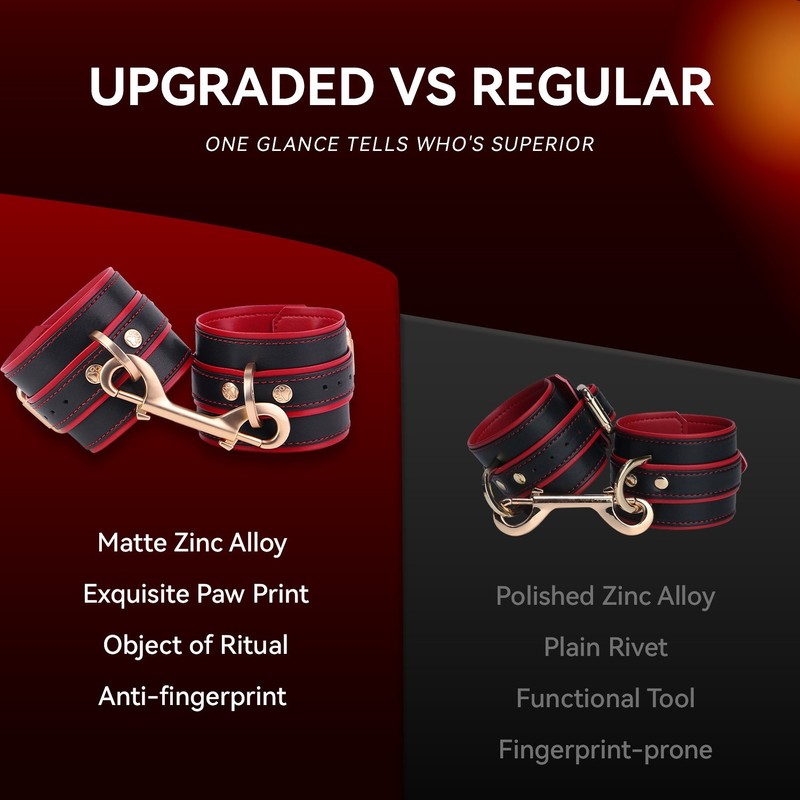 Microfiber Leather Wrist Cuffs Ankle Restraint BDSM Bondage Wristband Fetish Toy gallery