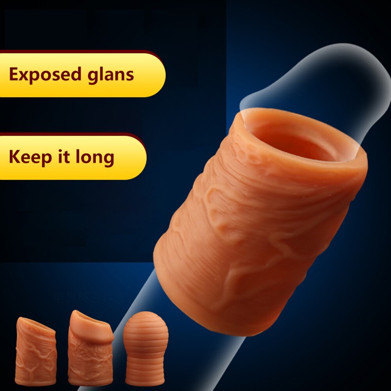 1PC Foreskin Penis Cock Ring Sleeve Sheath Delay Premature Ejaculation gallery