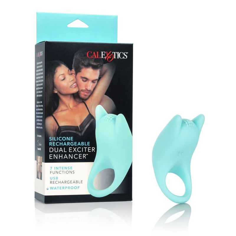 California Exotics Silicone Rechargeable Dual Exciter Enhancer Cock Ring
