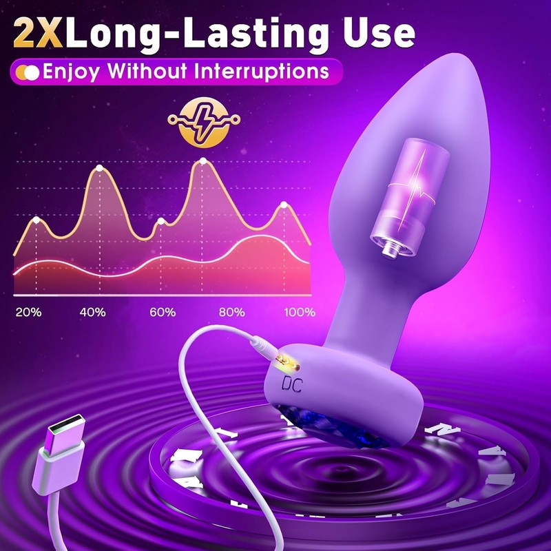 3Pcs Anal Plug Adult Sex Toy,Wireless Remote Control 10 Frequency Vibration gallery