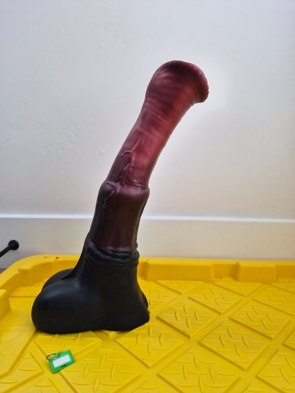 Bad Dragon Flared Chance XL Extra Large Fantasy Dildo Platinum Cure Silicone