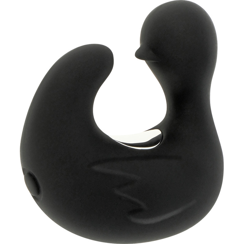 Black & Silver – Rechargeable Silicone Stimulating Duckymania