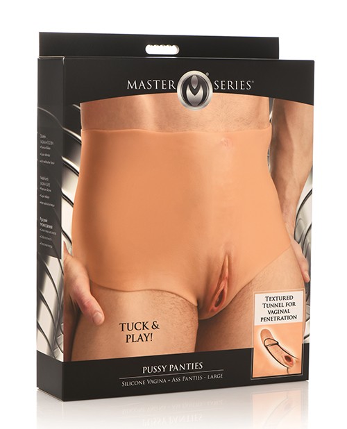 XR, LLC Master Series Silicone Pussy Panties, Large – Realistic Tucking & Play