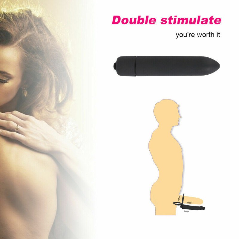 Strap on Dildo Double-Penetration-Cock Penis-Ring Vibrator-Anal-Plug Men Sex-Toy gallery