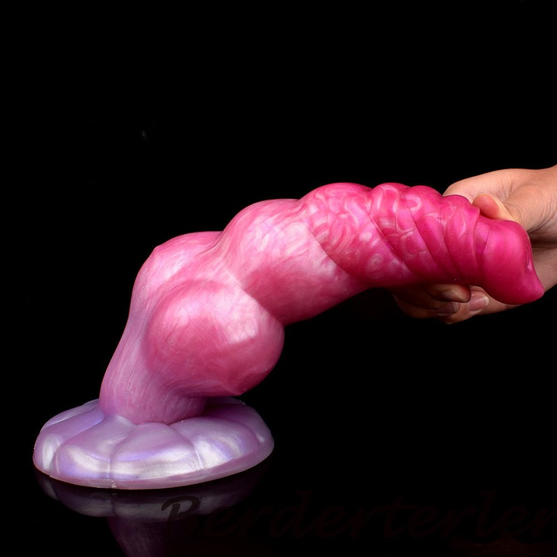 Curved Thread Knot Dildo For Woman Silicone With Suction Cup Penis Dick Sex Toys gallery