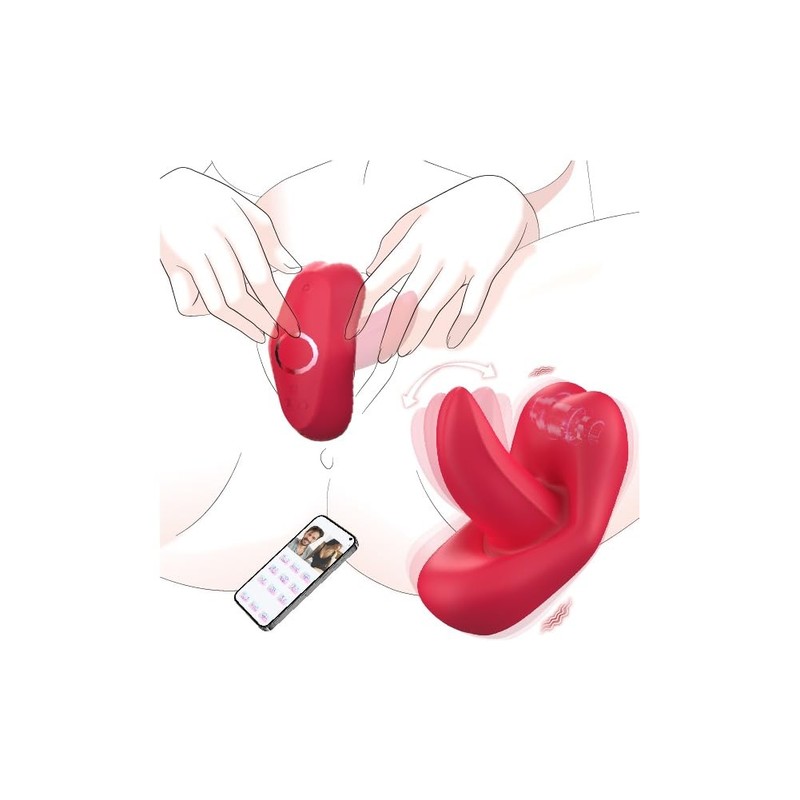 Adult Sex Toys G Spot Vibrator,Rose Toy Butterfly Tongue Lick Vibrator with 9…